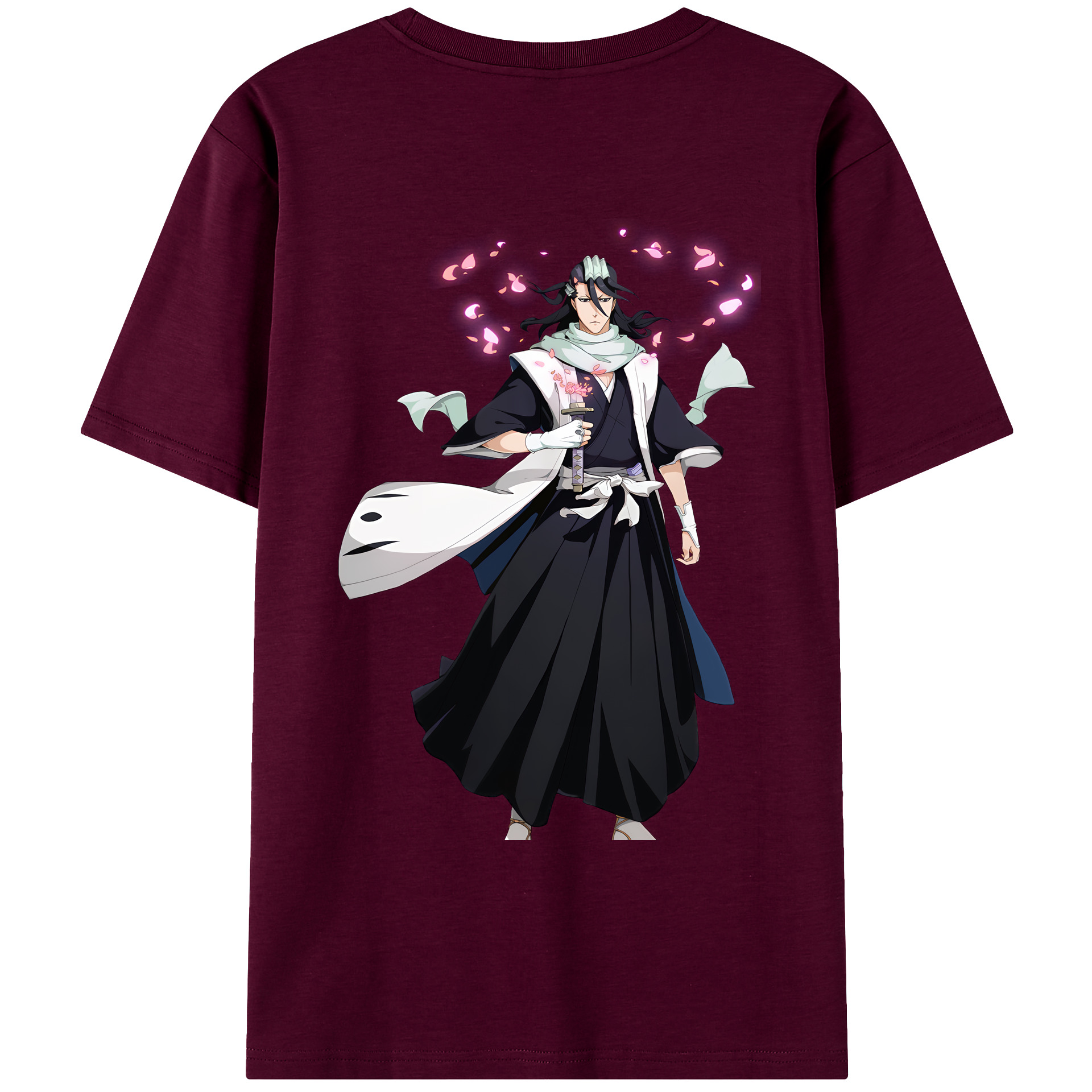 （画像用） ブリーチ くちき びゃくや BLEACH Kuchiki Byakuya レディース半袖Tシャツ(バックプリント)